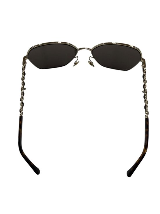 Chanel CC Logo Hexagon Chain Sunglasses Gold Black Demo Lens Eyewear main image 6